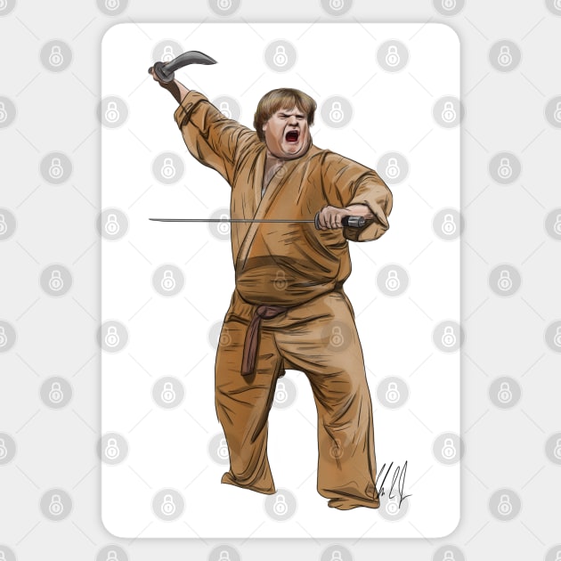 Beverly Hills Ninja: Swordsman Magnet by 51Deesigns